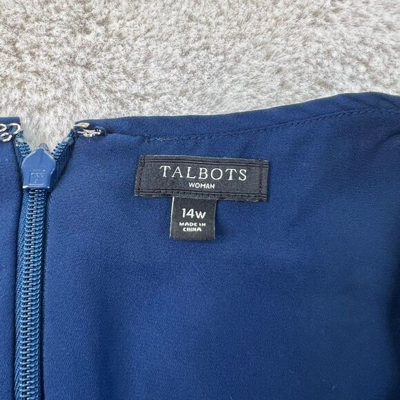 Talbots Womens Dress 14W Paisley Floral Maxi Dress Sleeveless Beach Boho Vneck - Picture 5 of 11